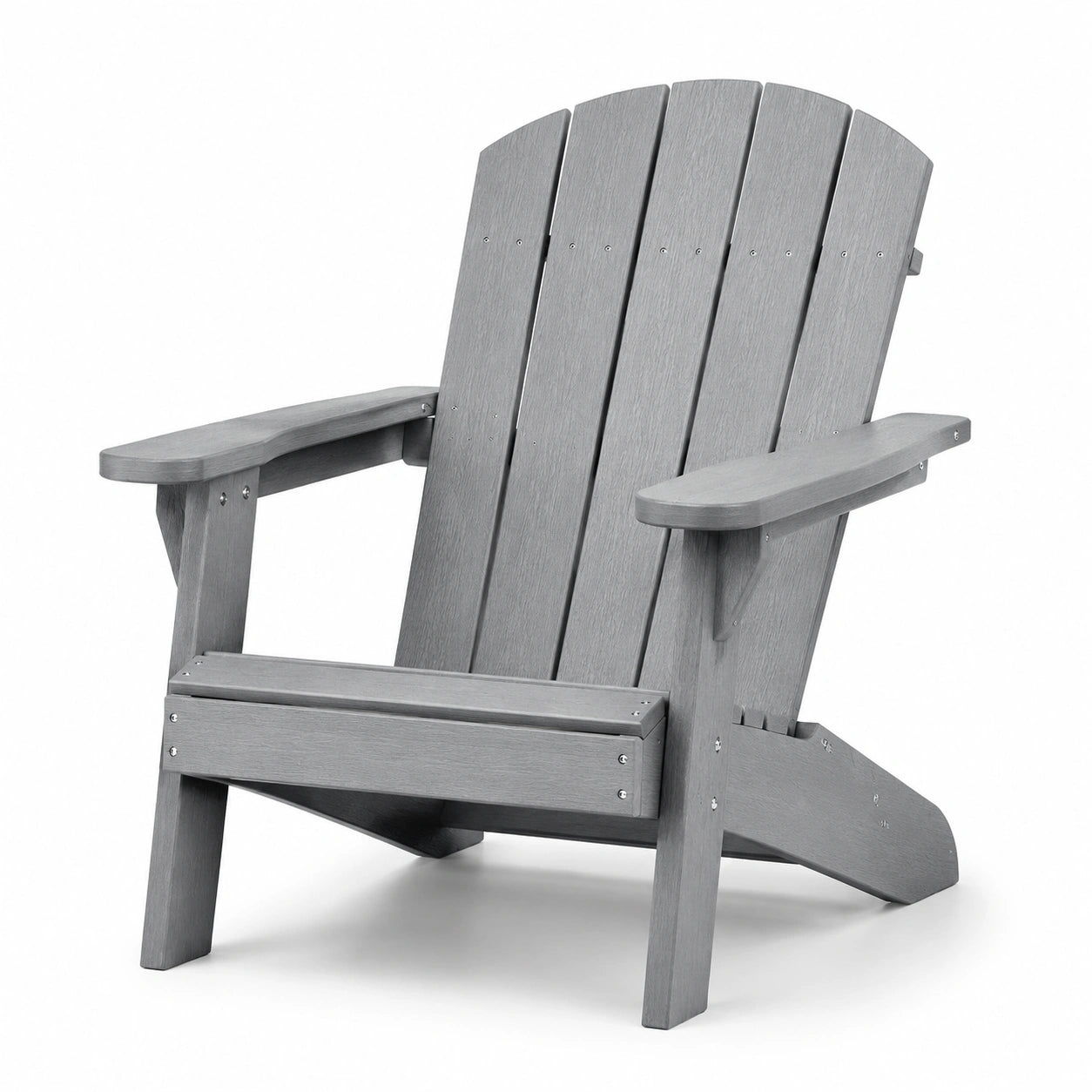 Sedia Adirondack in plastica riciclata grigia