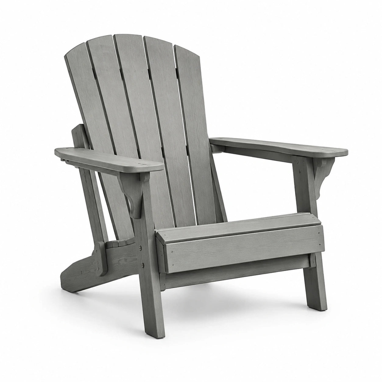 Sedia Adirondack in legno grigio, 90x80x90 cm