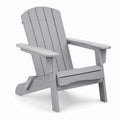 Sedia Adirondack in polistirene grigia 90x75x88 cm