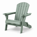 Sedia Adirondack in polietilene, verde, 90x80x85 cm