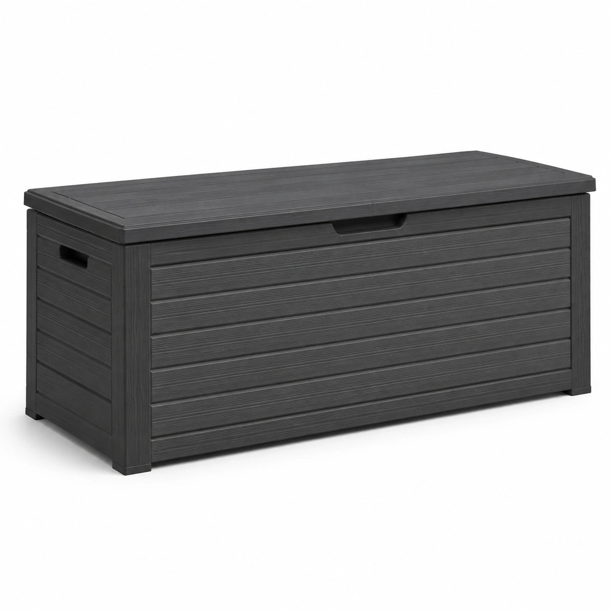 Baule da giardino in plastica nero
