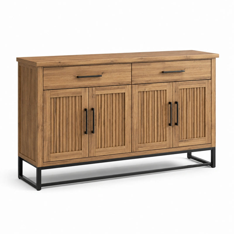 Credenza in legno con ante e cassetti