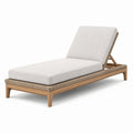 Sdraio in legno con cuscini in poliestere beige